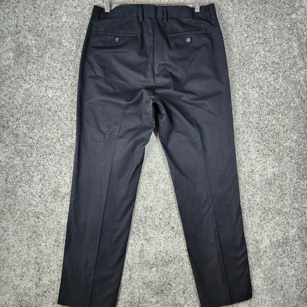 Banana Republic Chino Dress Pants Mens 34x32 Slim Fit Non-Iron Black Excellent